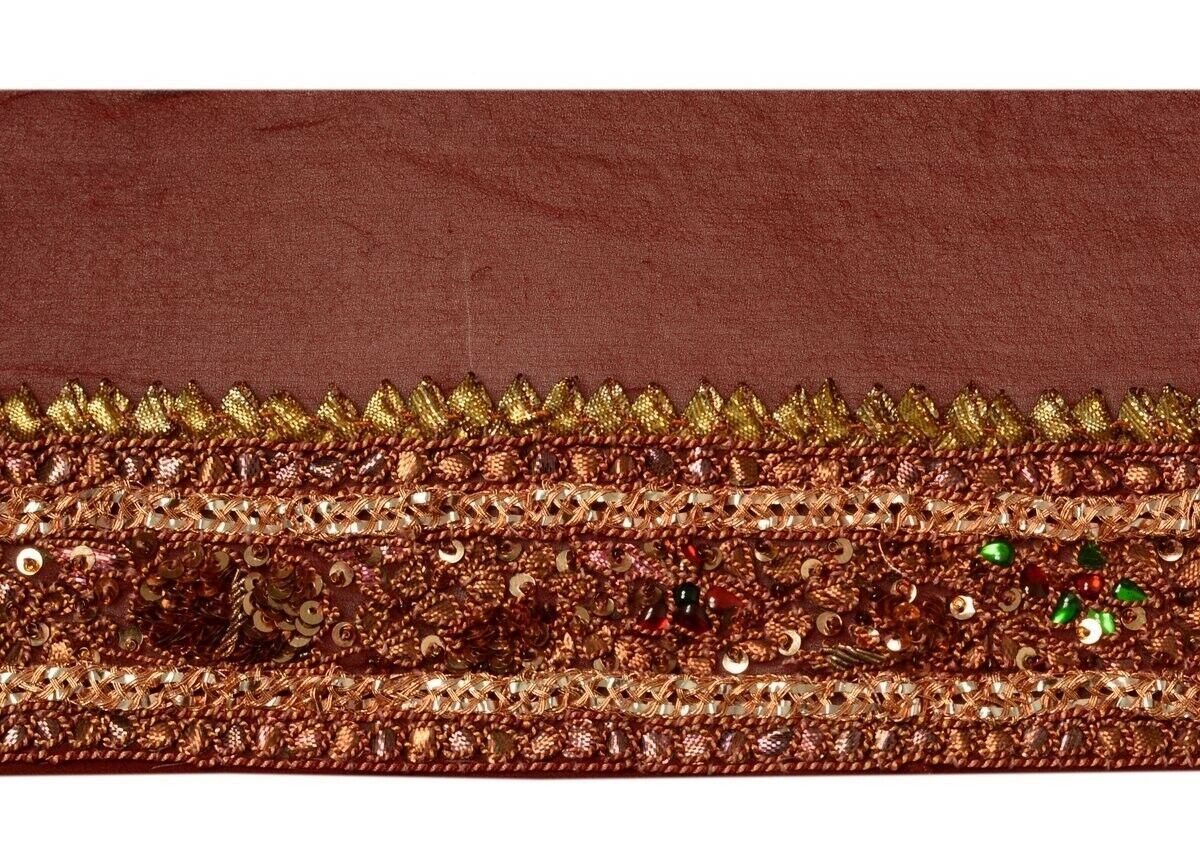 Vintage Saree Border Indian Craft Trim Hand Beaded Gota Patti Dori Stitch Lace