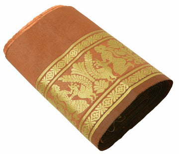 Vintage Saree Border Indian Craft Trim Antique Lady Peacock Woven Ribbon Lace