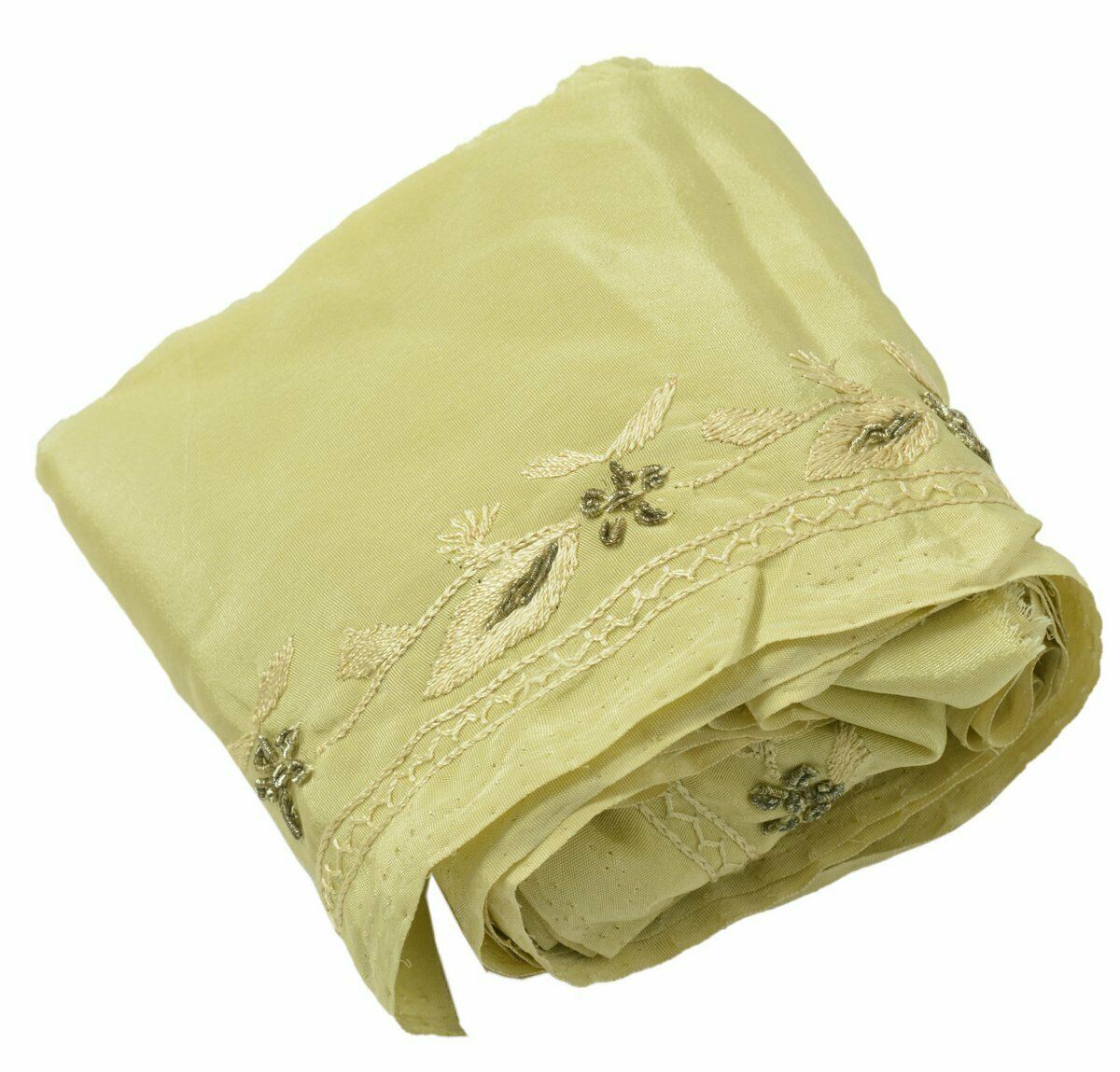 Vintage Saree Border Indian Craft Trim Antique Hand Beaded Embroidered Lace