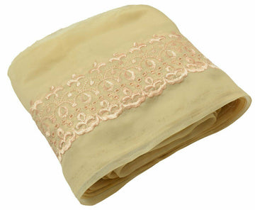 Vintage Saree Border Indian Craft Trim Antique Embroidered Cut Work Ribbon Lace