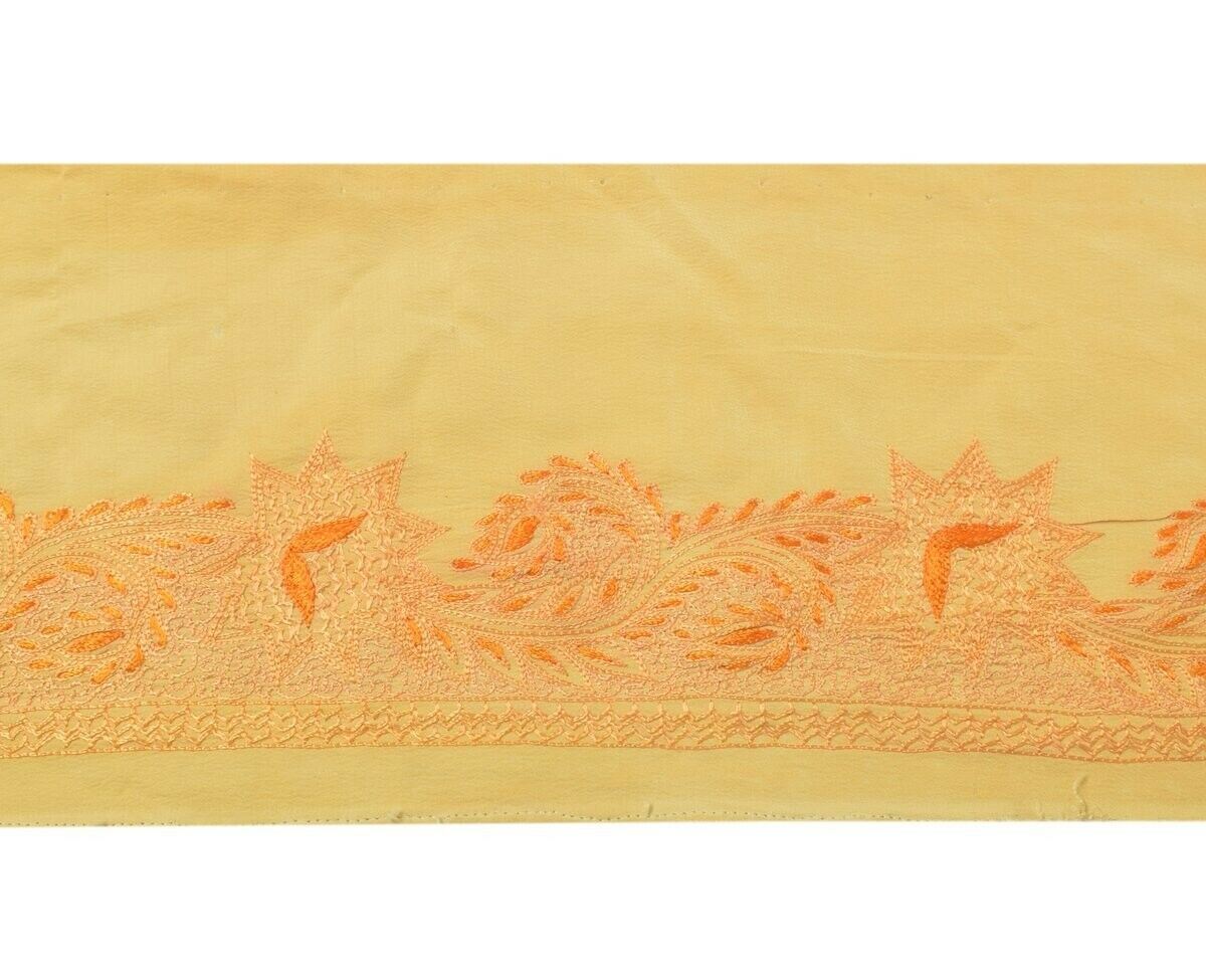 2.25" W Vintage Sari Border Indian Craft Trim Embroidered Sewing Ribbon Lace