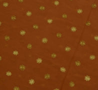 100% Pure Georgette Silk Vintage Sari Remnant Scrap Fabric for Sewing Craft Brow