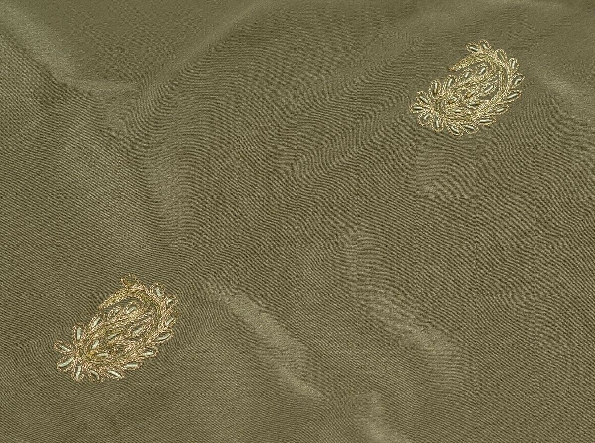 Vintage Saree Multi Purpose Design Fabric Piece for Sew Craft Embroidered Beaded