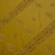 Vintage Saree Remnant Scrap Multi Purpose Craft Zari Zardozi Embroidered Fabric