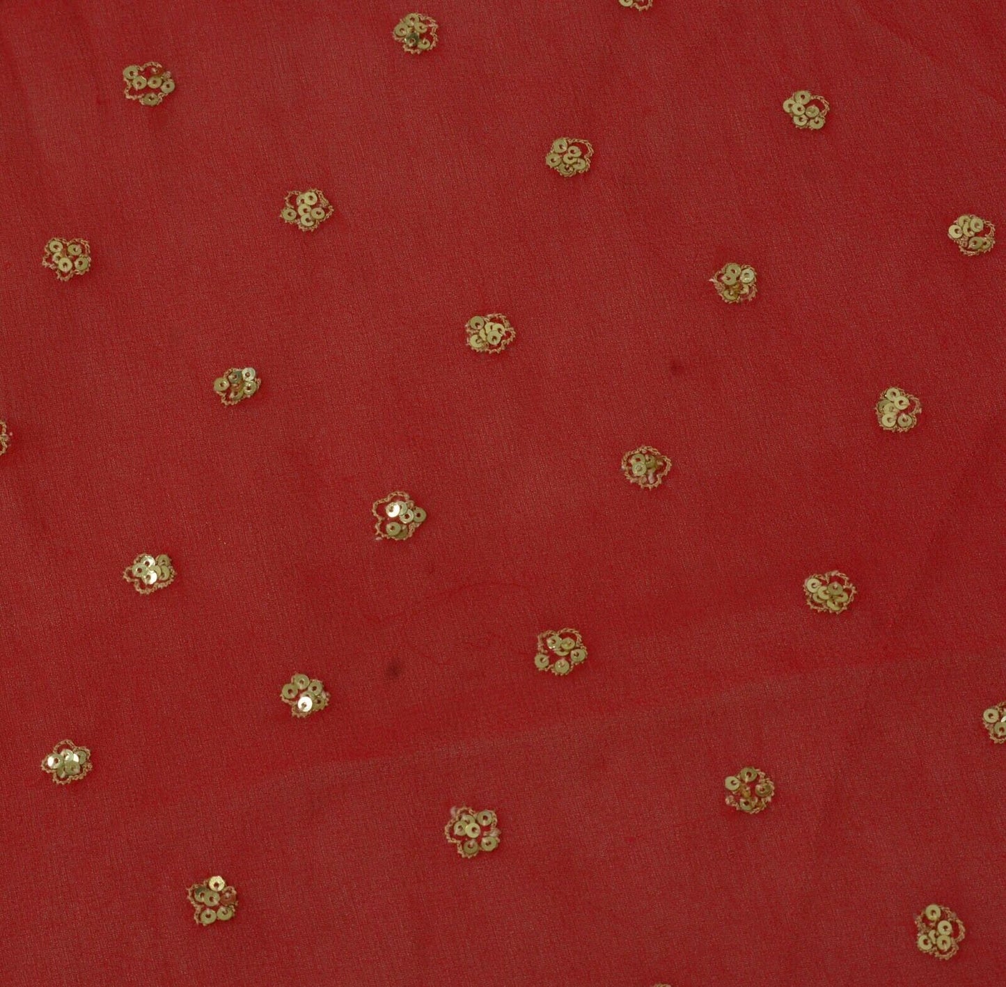 Vintage Saree Remnant Scrap Multi Purpose Craft Sequins Embroidered Fabric