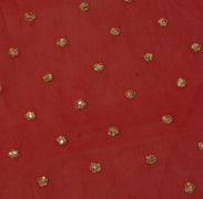 Vintage Saree Remnant Scrap Multi Purpose Craft Sequins Embroidered Fabric