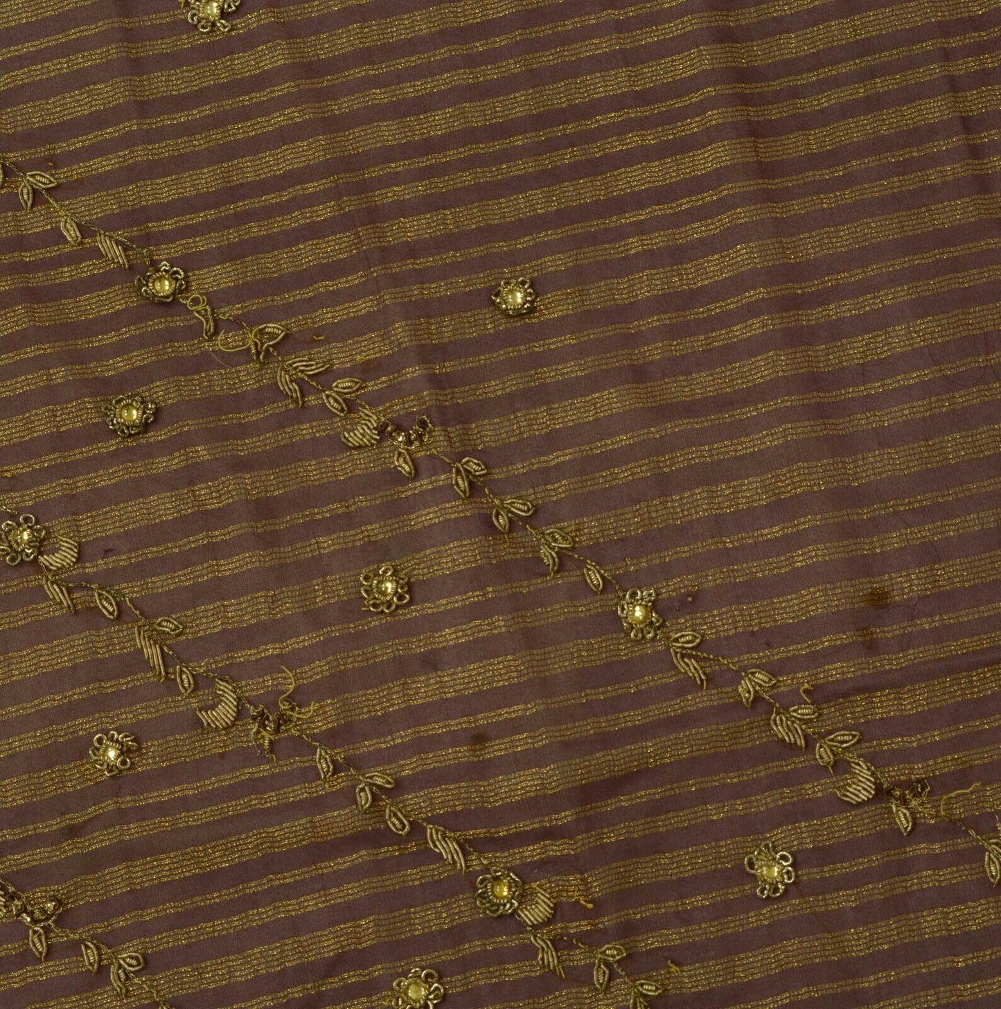 Vintage Saree Remnant Scrap Multi Purpose Craft Zari Woven Embroidered Fabric