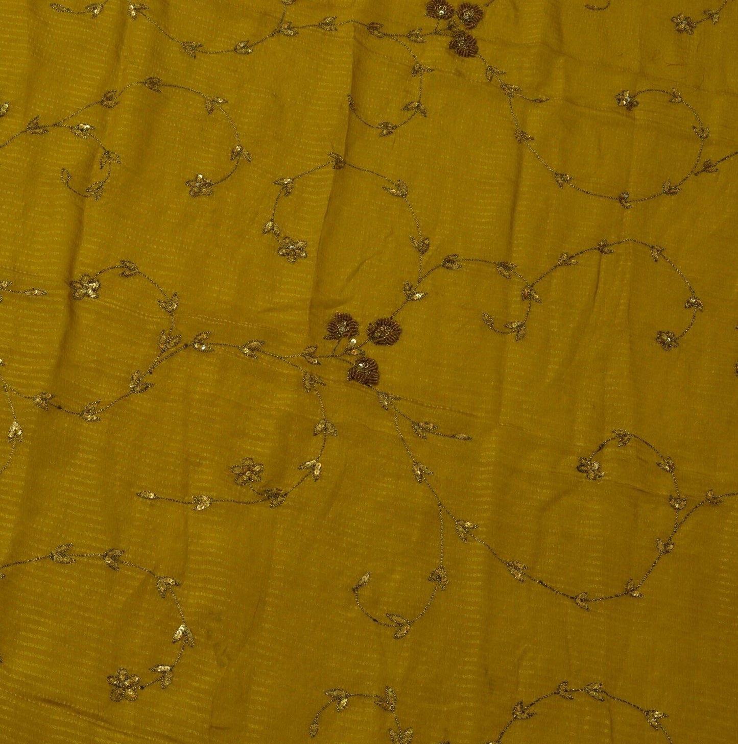 Vintage Saree Remnant Scrap Multi Purpose Craft Zari Woven Embroidered Fabric