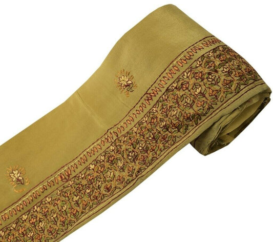 Vintage Saree Sewing Trim Indian Craft Border Hand Embroidered Ribbon Lace