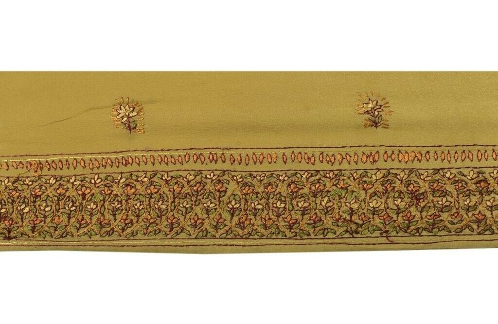 Vintage Saree Sewing Trim Indian Craft Border Hand Embroidered Ribbon Lace