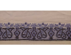 Vintage Sari Border Indian Craft Sewing Trim Hand Beaded Embroidered Ribbon Lace
