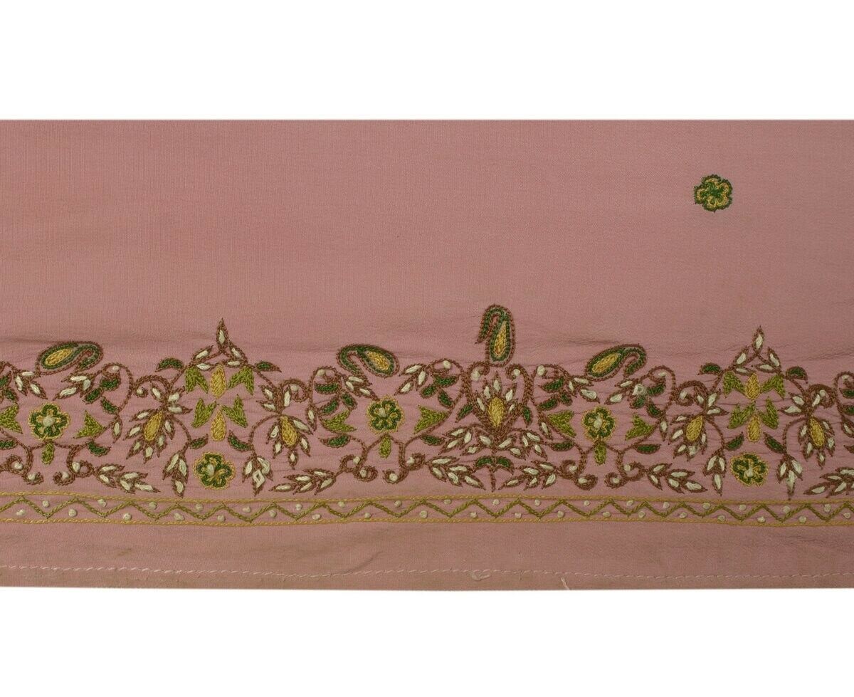 Vintage Sari Border Indian Craft Sewing Trim Hand Embroidered Edging Ribbon Lace