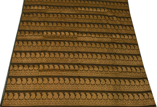 Vintage Saree Remnant Scrap Multi Purpose Craft All Over Zari Woven Fabric