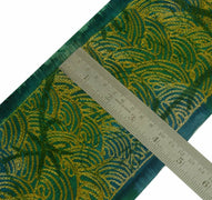 Vintage Saree Border Indian Craft Trim Antique Lace Embroidered Green Multi
