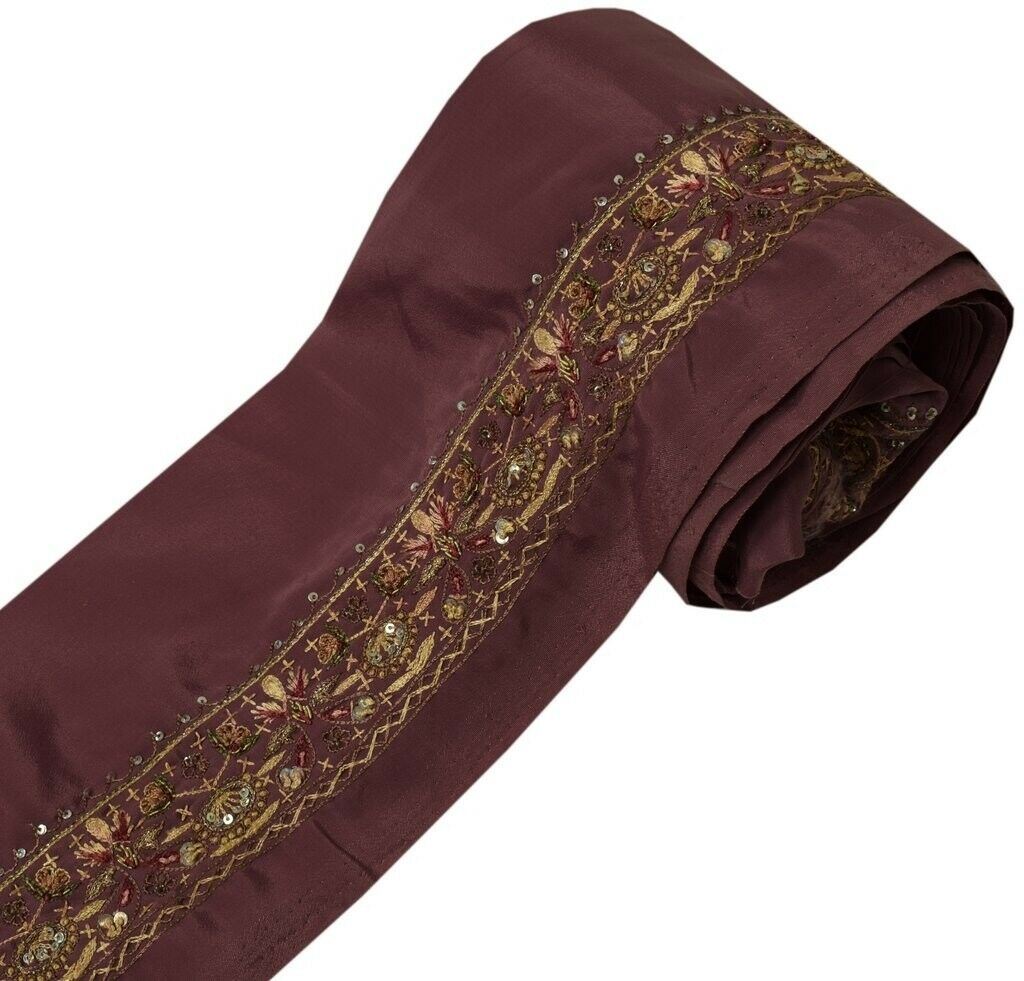 1.5" W Vintage Sari Border Indian Craft Sewing Trim Hand Embroidered Ribbon Lace