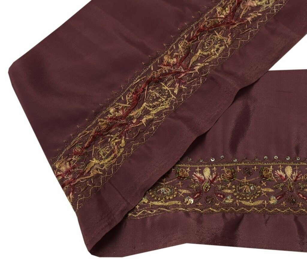 1.5" W Vintage Sari Border Indian Craft Sewing Trim Hand Embroidered Ribbon Lace