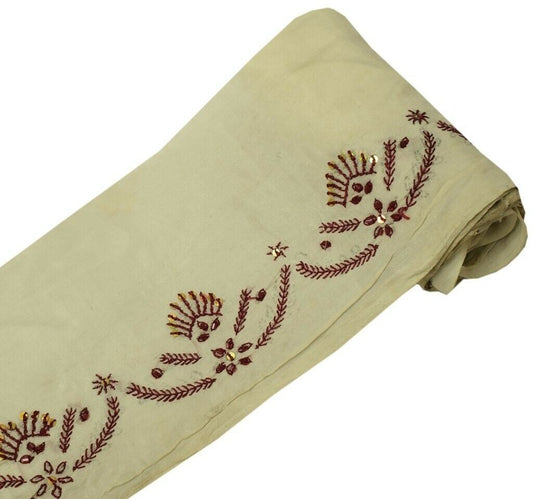 Vintage Sari Border Indian Craft Sewing Trim Beaded Embroidered Ribbon Lace