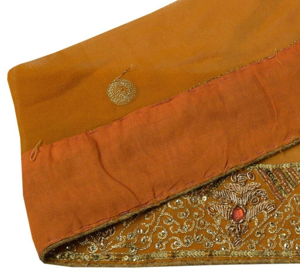 2" W Vintage Sari Border Indian Craft Trim Hand Beaded Embroidered Ribbon Lace