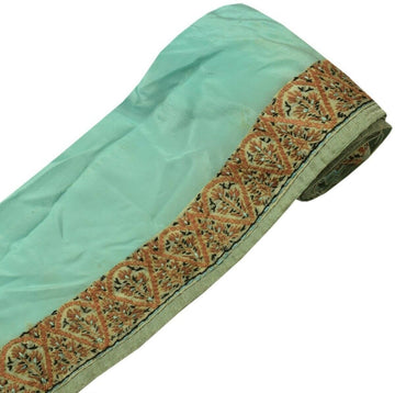Vintage Sari Border Indian Craft Trim Hand Embroidered Sewing Ribbon Lace