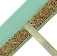 Vintage Sari Border Indian Craft Trim Hand Embroidered Sewing Ribbon Lace