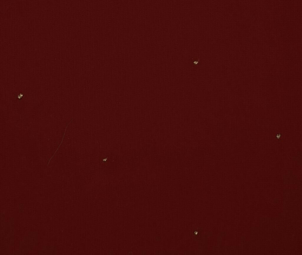 Blend Georgette Vintage Sari Remnant Scrap Fabric for Sewing Craft Maroon