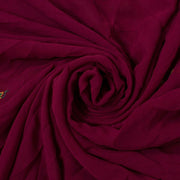 Pure Georgette Silk Embroidered Vintage Sari Remnant Scrap Fabric for Sew Craft