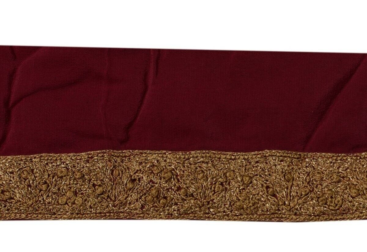 Vintage Saree Border Indian Craft Trim Hand Embroidered Sewing Ribbon Lace
