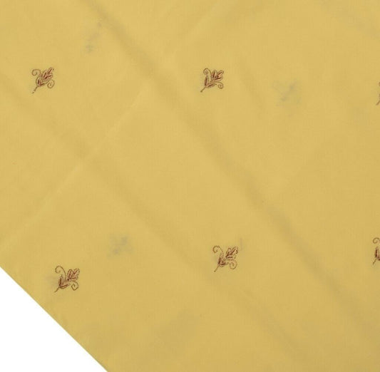 Blend Crepe Vintage Sari Remnant Scrap Fabric for Sewing Craft Cream