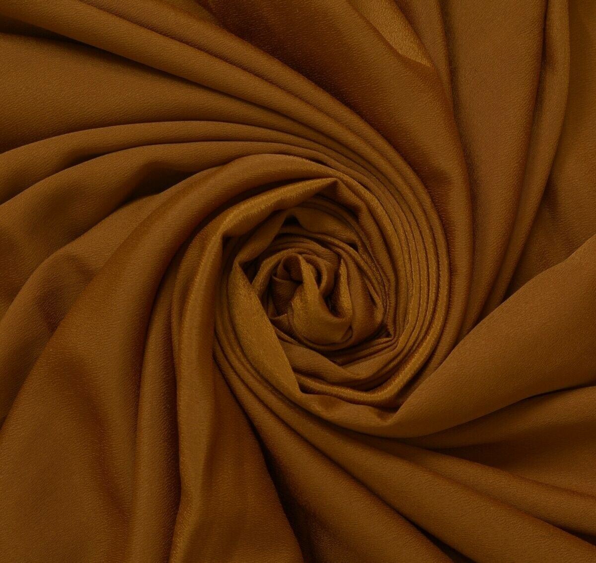 Indian Art Silk Brown Beaded Vintage Sari Remnant Scrap Fabric for Sewing Craft
