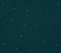 Blend Georgette Silk Vintage Sari Remnant Scrap Fabric for Sewing Craft Green