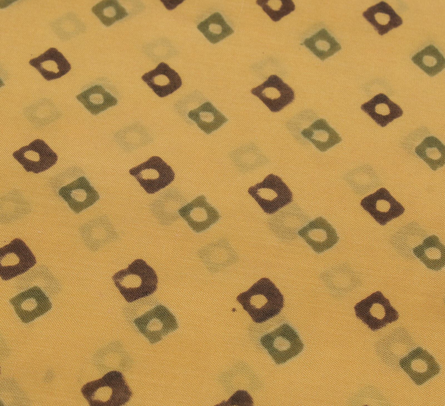 Sushila Vintage Cream Saree 100% Pure Cotton Bandhani Printed Soft Craft Fabric