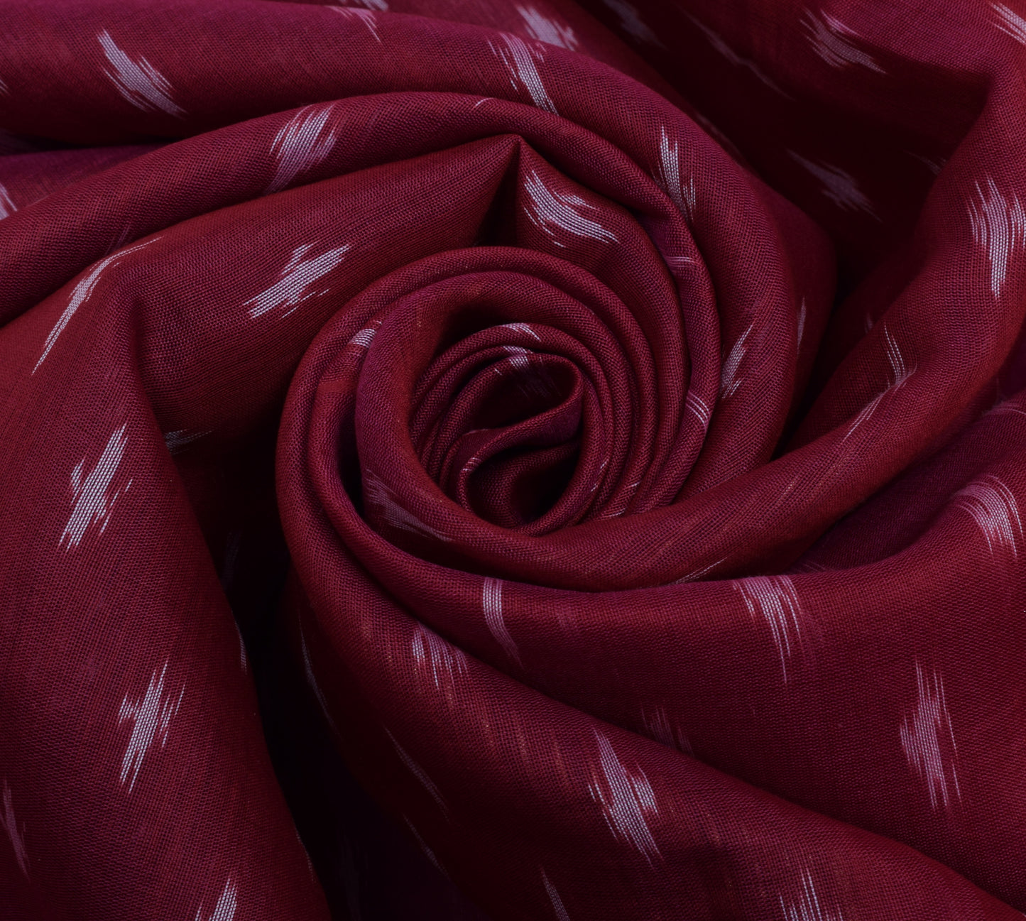 Sushila Vintage Maroon Scrap Saree 100% Pure Silk Woven Sari Craft 5 Yard Fabric