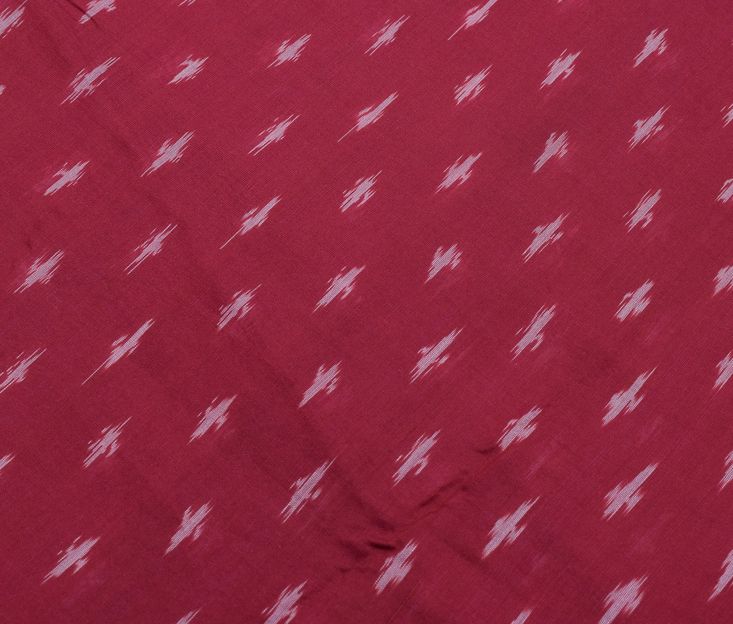 Sushila Vintage Maroon Scrap Saree 100% Pure Silk Woven Sari Craft 5 Yard Fabric