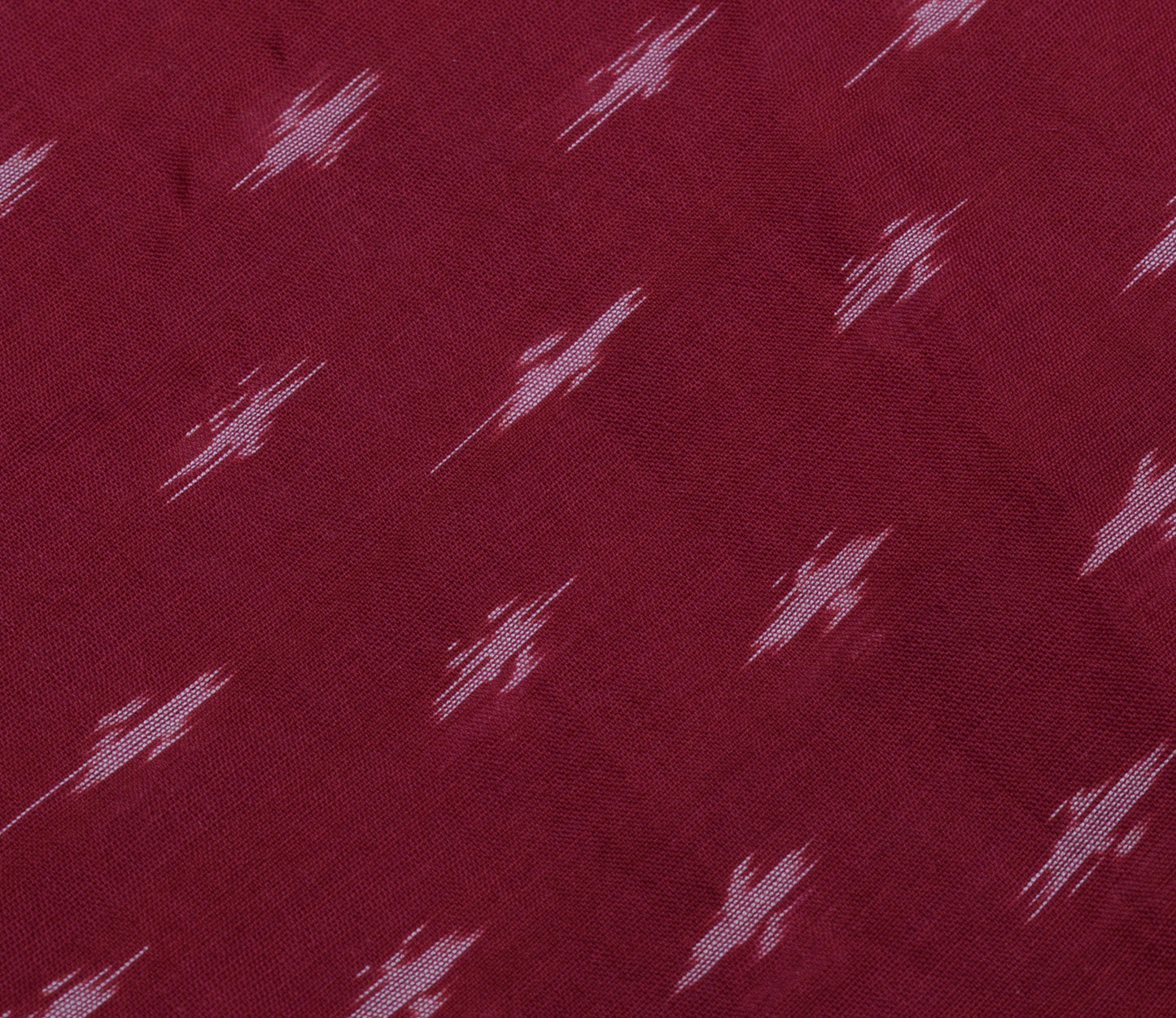 Sushila Vintage Maroon Scrap Saree 100% Pure Silk Woven Sari Craft 5 Yard Fabric