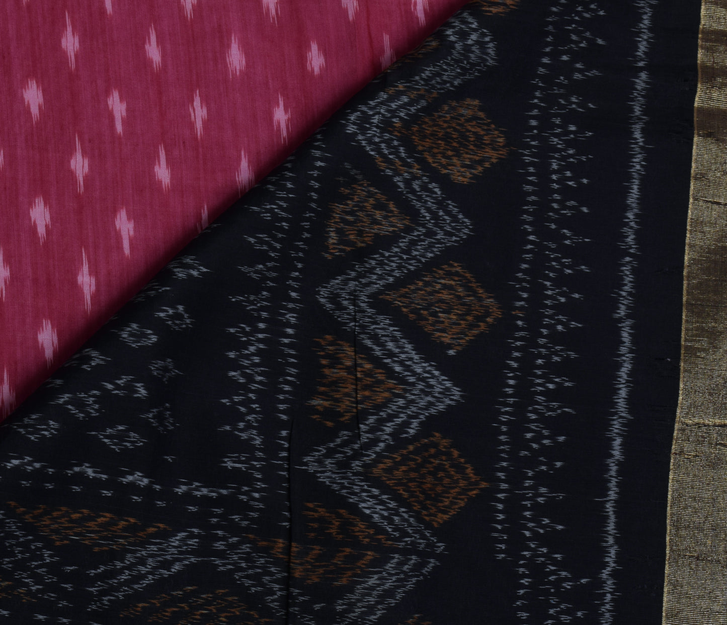 Sushila Vintage Maroon Scrap Saree 100% Pure Silk Woven Sari Craft 5 Yard Fabric