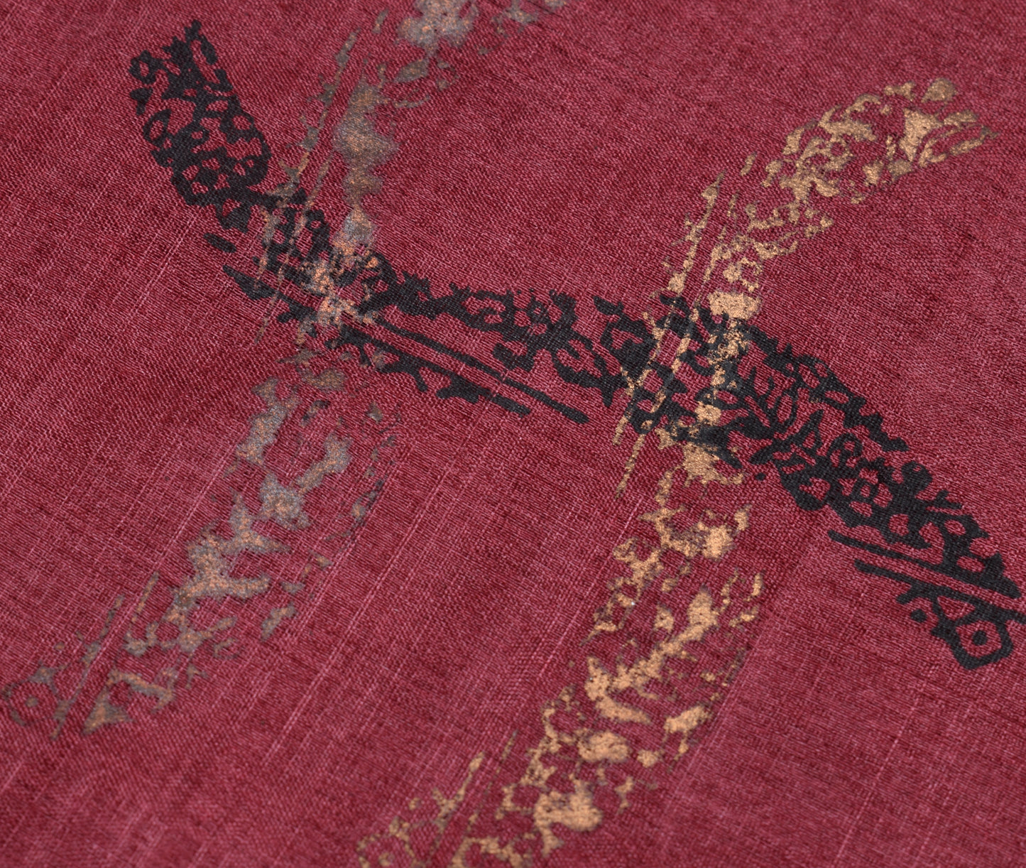 Sushila Vintage Indian Maroon Scrap Saree Pure Silk Printed 5 Yard Sari Fabric