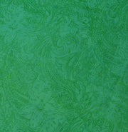 Sushila Vintage Green Scrap Saree 100% Pure Silk Printed Paisley Sari Fabric