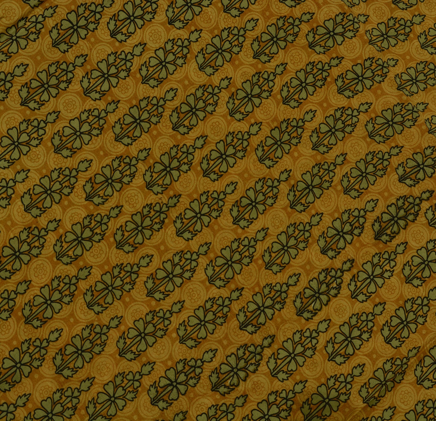 Sushila Vintage Brown Scrap Saree 100% Pure Silk Printed Floral Sari Fabric