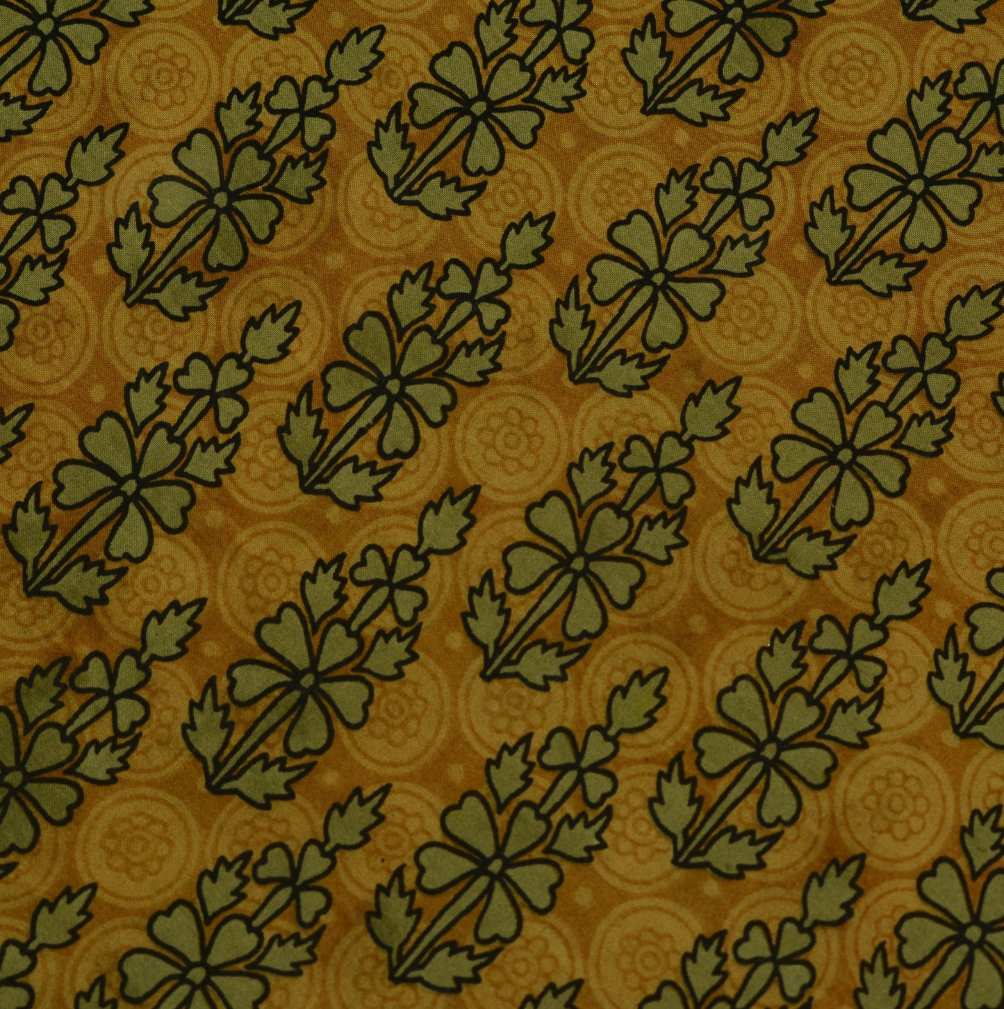 Sushila Vintage Brown Scrap Saree 100% Pure Silk Printed Floral Sari Fabric