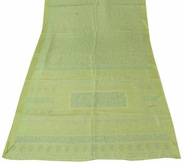 Sushila Vintage Indian Scrap Saree 100% Pure Silk Printed Floral Sari Fabric