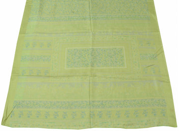 Sushila Vintage Indian Scrap Saree 100% Pure Silk Printed Floral Sari Fabric