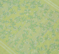 Sushila Vintage Indian Scrap Saree 100% Pure Silk Printed Floral Sari Fabric