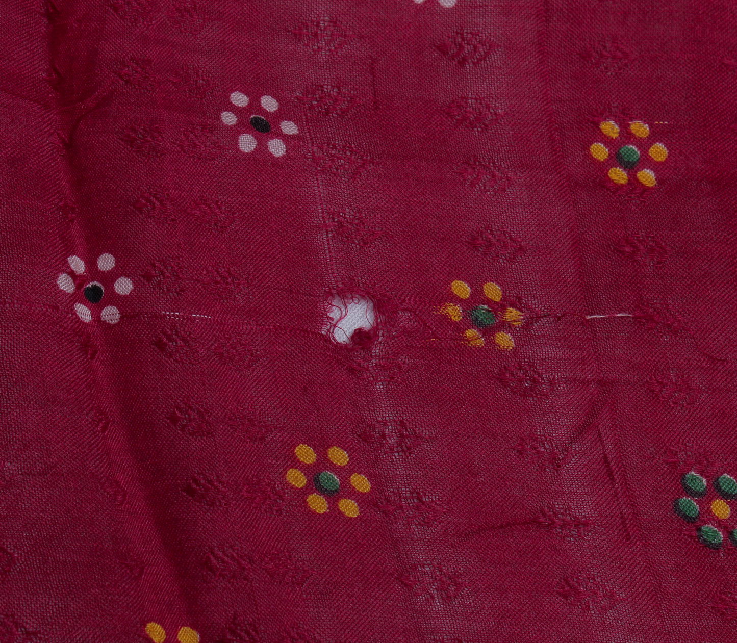 Sushila Vintage Indian Scrap Saree 100% Pure Silk Printed Floral Sari Fabric