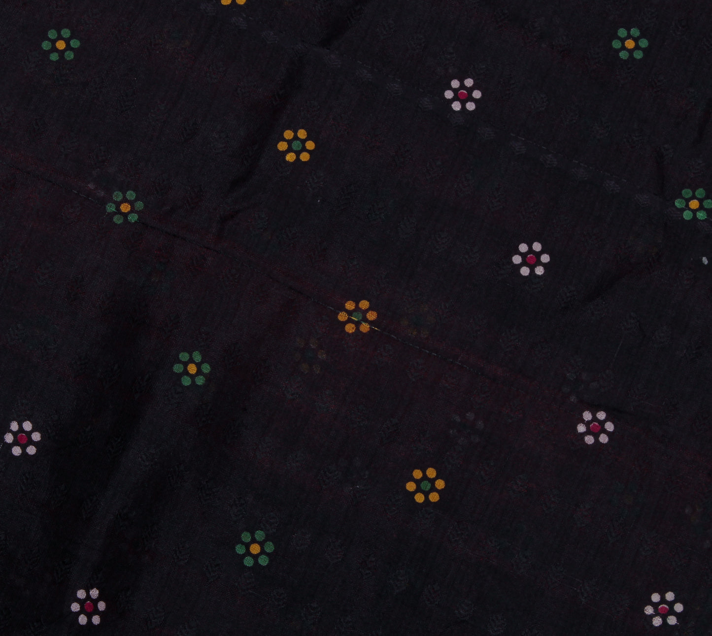 Sushila Vintage Indian Scrap Saree 100% Pure Silk Printed Floral Sari Fabric
