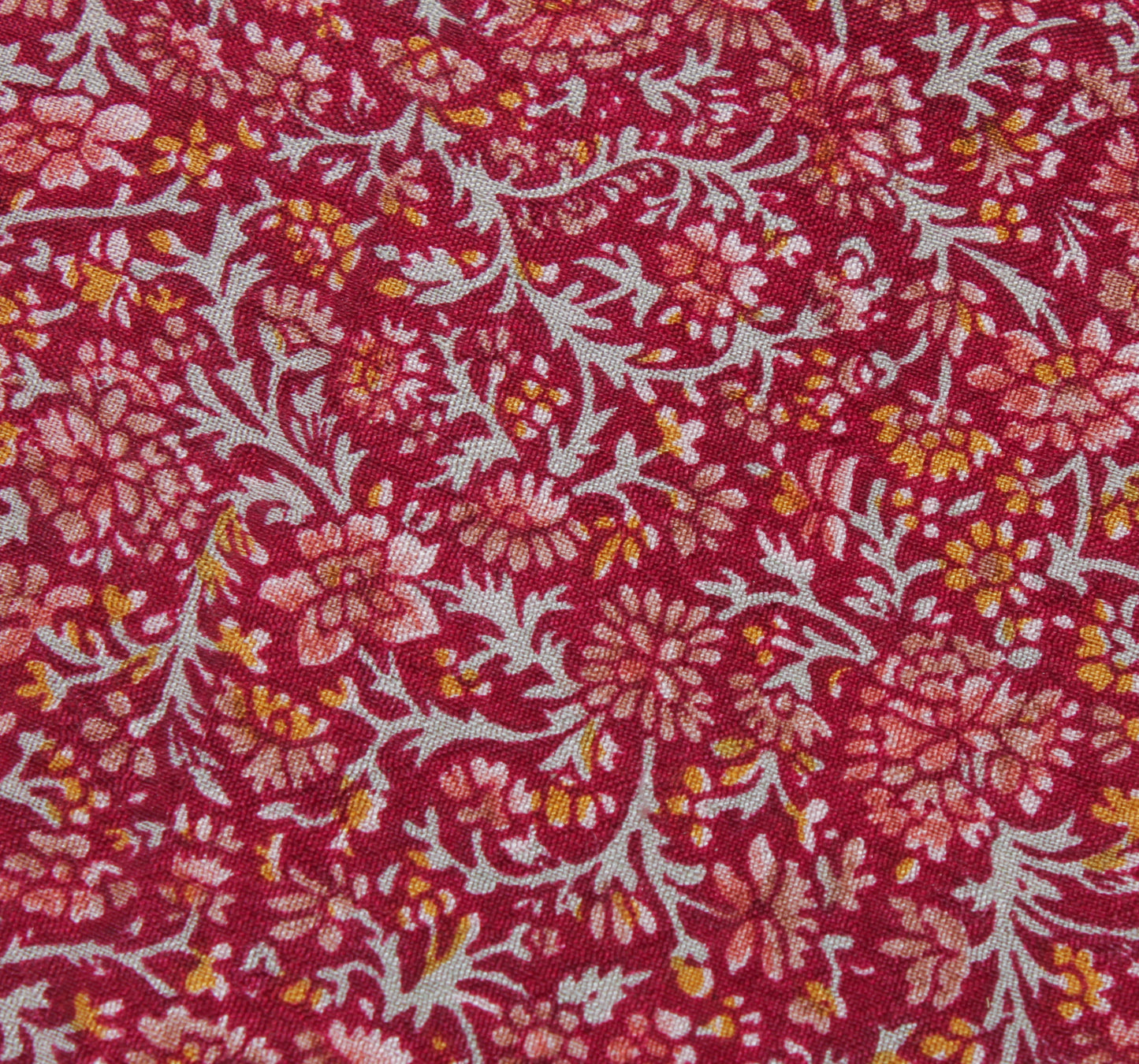 Sushila Vintage Indian Scrap Saree 100% Pure Silk Printed Floral Sari Fabric