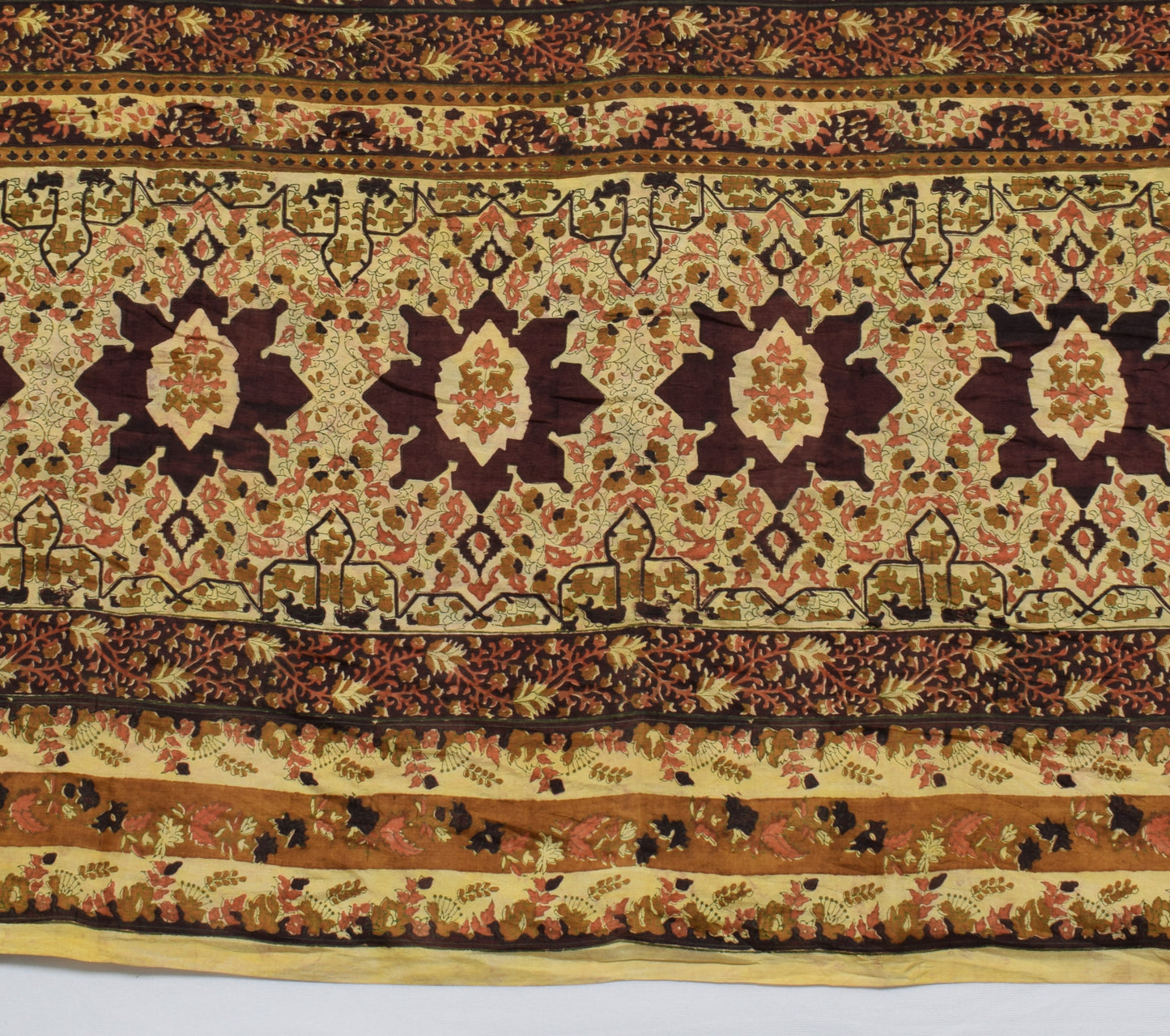 Sushila Vintage Light Green Scrap Saree Pure Silk Printed Floral Sari Fabric