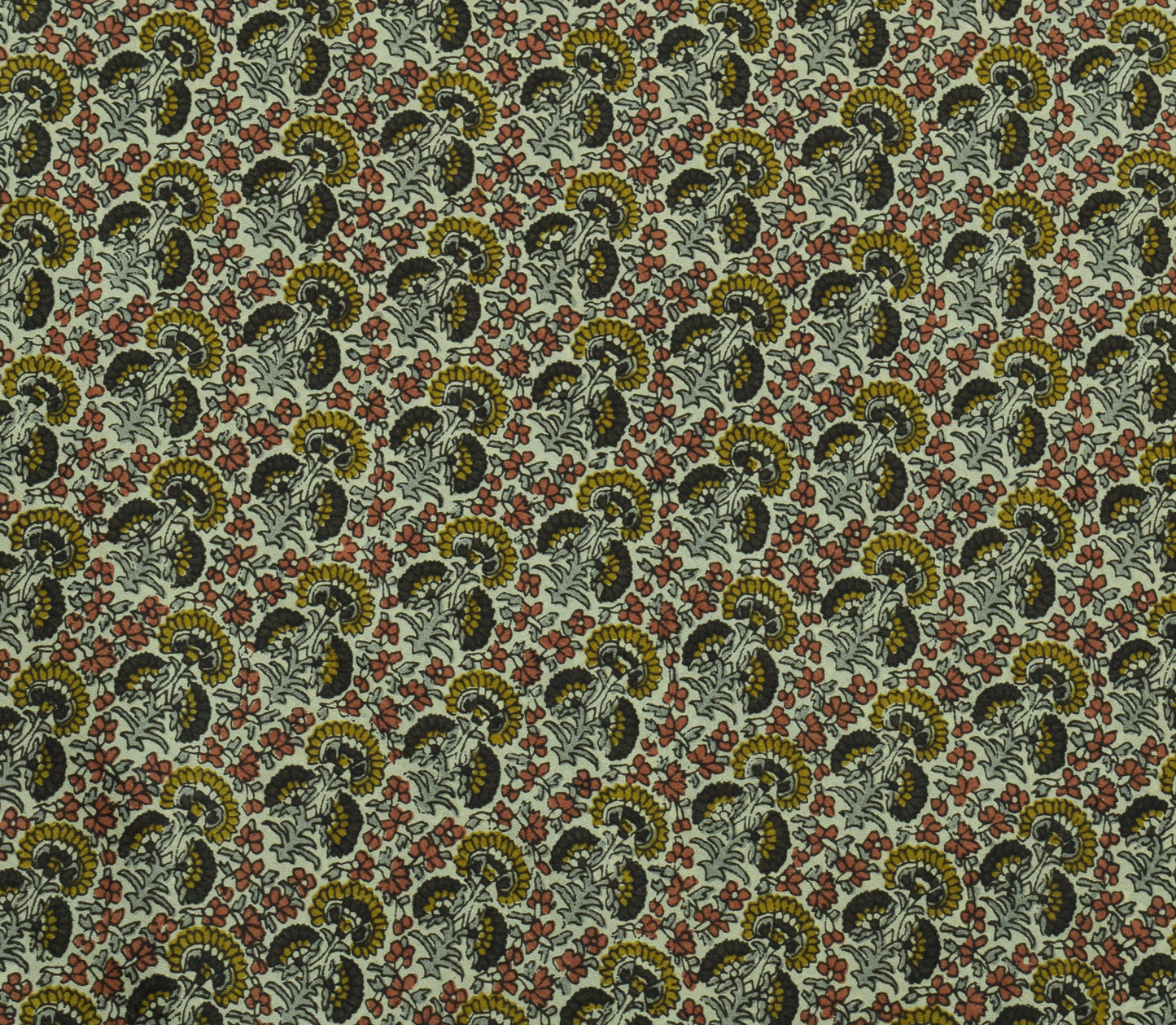 Sushila Vintage Light Green Scrap Sari 100% Pure Silk Printed Floral Sari Fabric