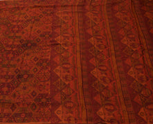 Sushila Vintage Indian Scrap Saree 100% Pure Georgette Silk Printed Sari Fabric