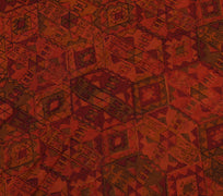 Sushila Vintage Indian Scrap Saree 100% Pure Georgette Silk Printed Sari Fabric