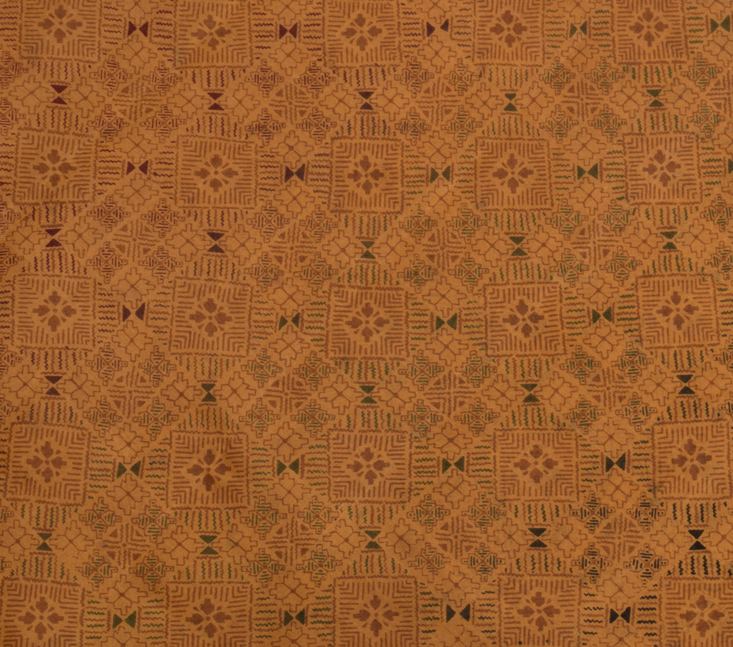 Sushila Vintage Brown Scrap Saree 100% Pure Silk Printed Floral Sari Fabric